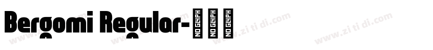Bergomi Regular字体转换